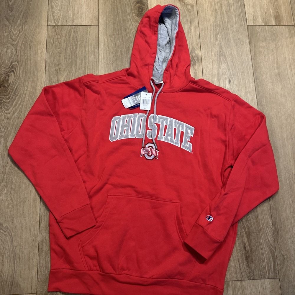 Ohio State‎ Buckeyes Men's Hoodie Embroidered Logo Football College XL NEW